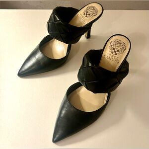 Vince Camuto black, mules 3.5” heels. Sz 8M